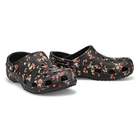 Sabot de confort CLASSIC DITSY FLORAL EVA, noir, f