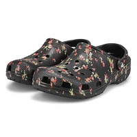 Sabot de confort CLASSIC DITSY FLORAL EVA, noir, f