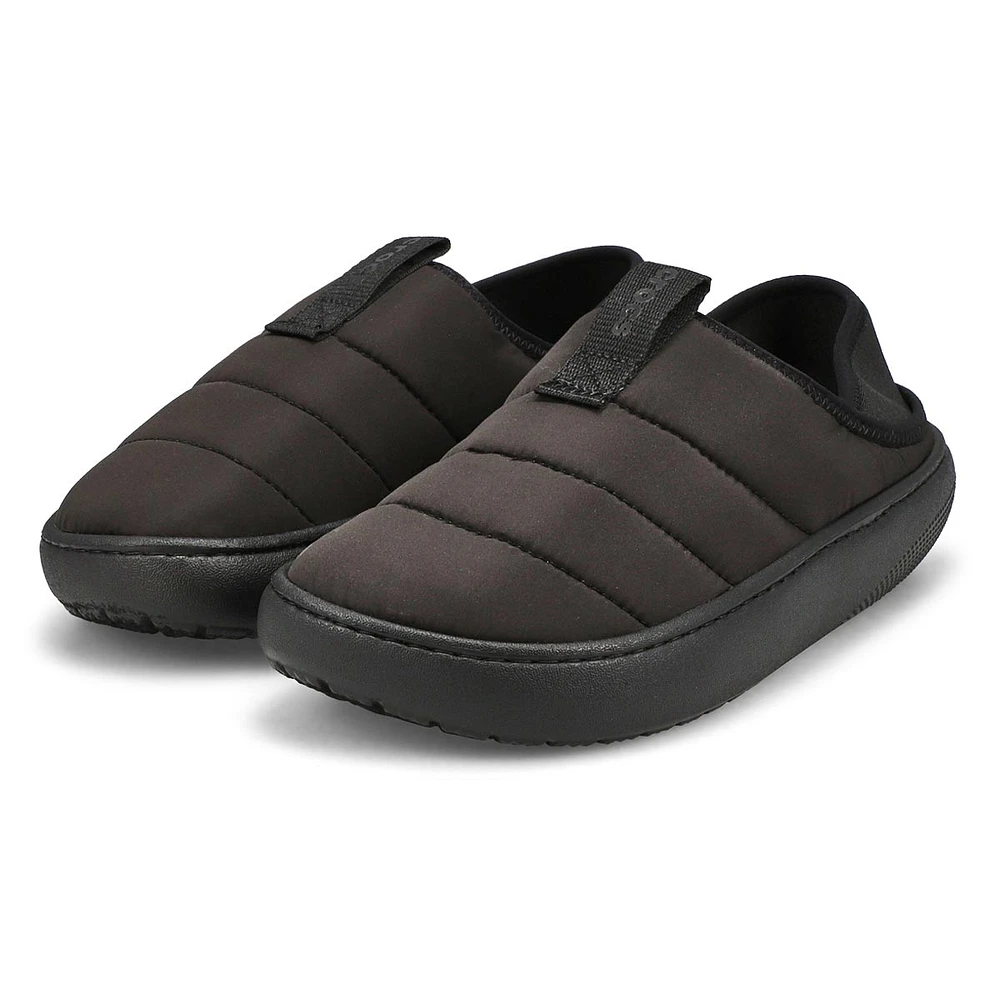 Sabot de confort CLASSIC PUFF MOC, noir/noir, femm