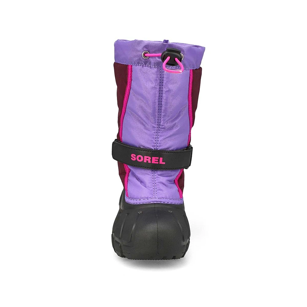 Botte d'hiver à enfiler FLURRY, noir/rouge vif, ga