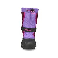 Botte d'hiver à enfiler FLURRY, noir/rouge vif, ga