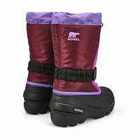 Botte d'hiver à enfiler FLURRY, noir/rouge vif, ga