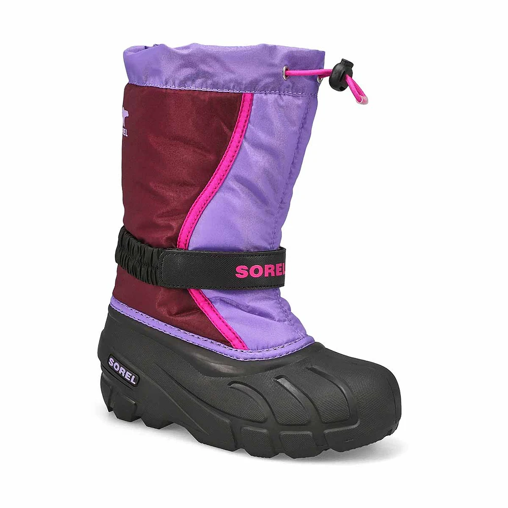 Botte d'hiver à enfiler FLURRY, noir/rouge vif, ga