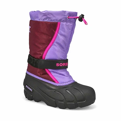 Botte d'hiver à enfiler FLURRY, noir/rouge vif, ga