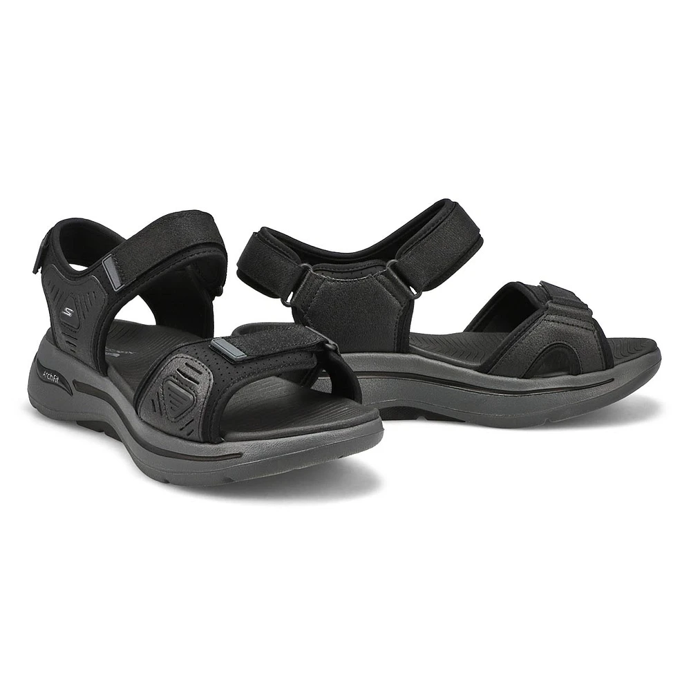 Men's Gowalk Arch Fit Wide Sandal - Black/Charcoal