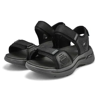 Men's Gowalk Arch Fit Wide Sandal - Black/Charcoal