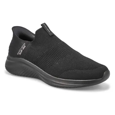 Men's Ultra Flex 3.0 Smooth Step Sneaker - Black
