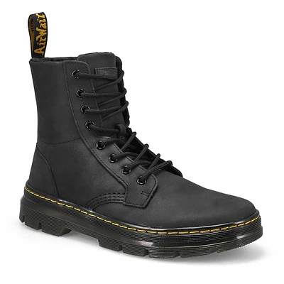 Botte militaire à lacets COMBS, brun foncé, unisex