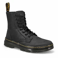 Botte militaire à lacets COMBS, brun foncé, unisex