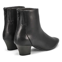 Women's Teresa Leather Ankle Boot - Black