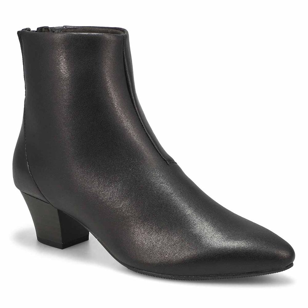 Women's Teresa Leather Ankle Boot - Black