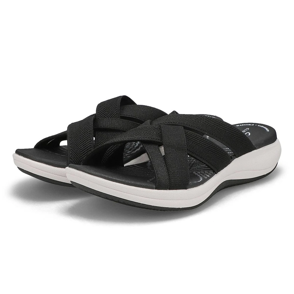 Women's Mira Grove Slide Sandal - Black/Black