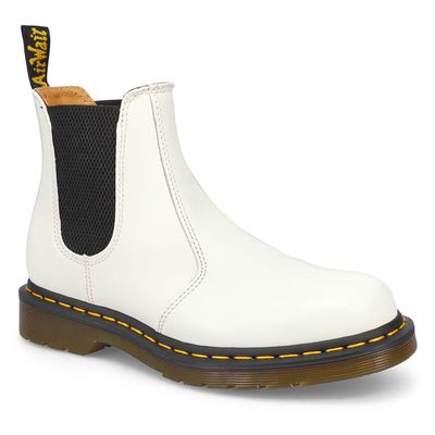 Women's 2976 Yellow Stitch Chelsea Boot - White