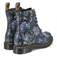 Botte 1460 PASCAL MYSTIC floral, noir femm