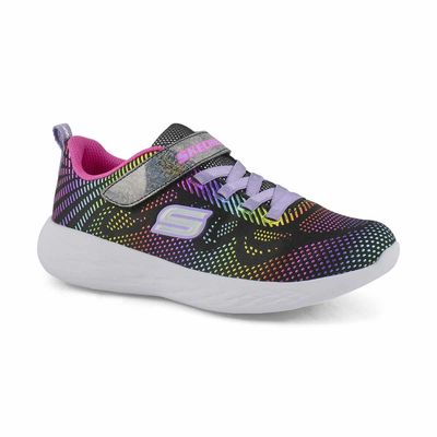 Girls' Go Run 600 Shimmer Speeder Sneaker - Black/