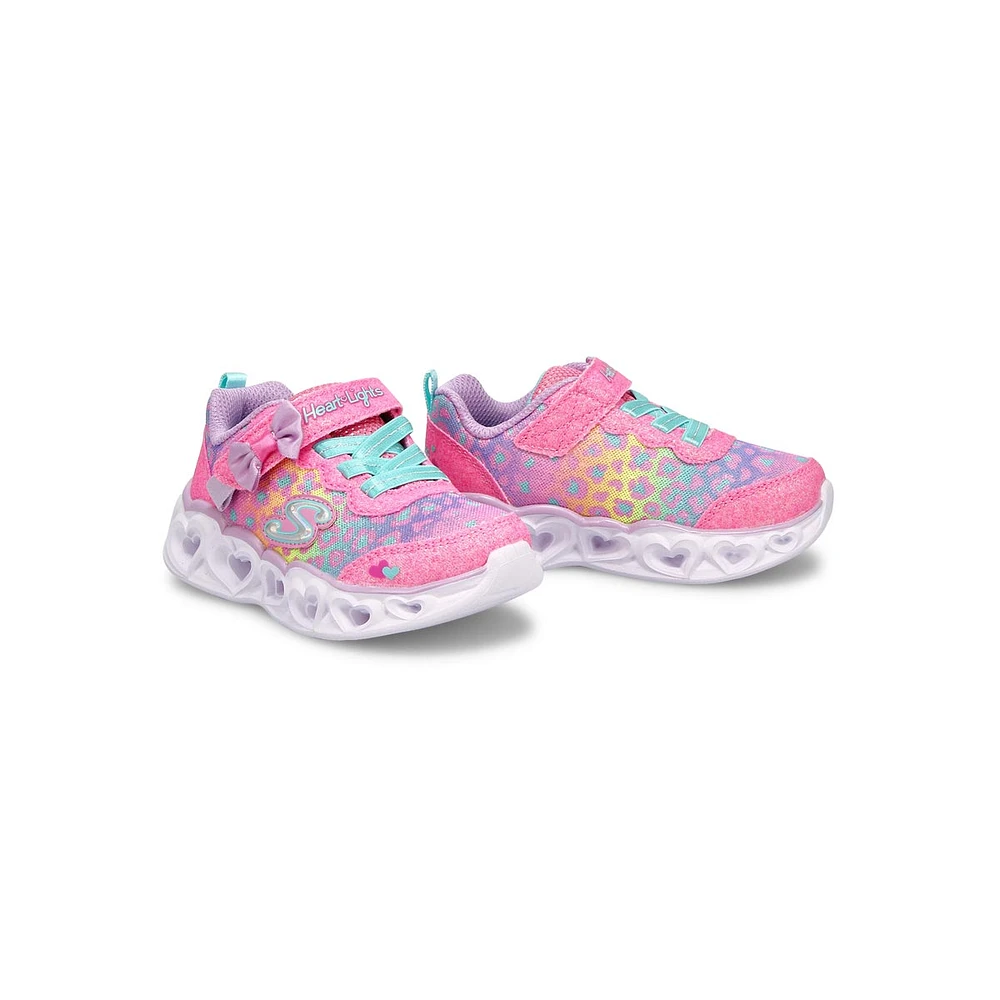 Infants' Heart Lights Light Up Sneaker - Pink/Mint