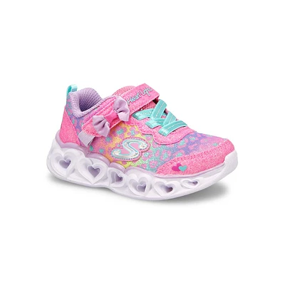 Infants' Heart Lights Light Up Sneaker - Pink/Mint