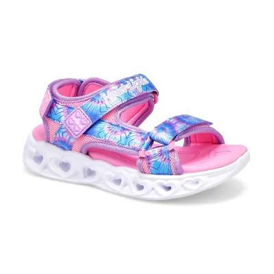 Girls' Heart Lights Color Groove Light Up Sandal -