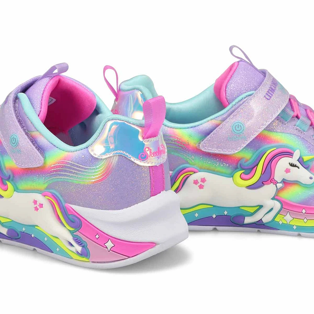 Girls'  Unicorn Chaser Light Up Sneaker - Lavender