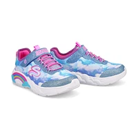 Girls' Rainbow Racer Light Up Sneaker - Blue