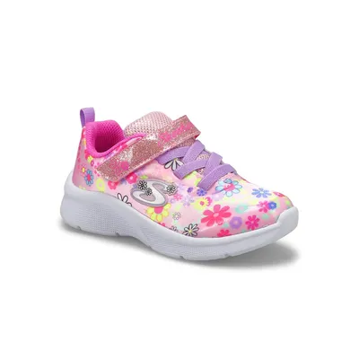 Infants' Microspec Daisy Fun Sneaker - Pink/Multi