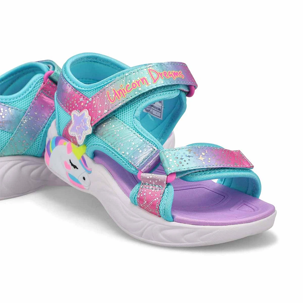 Girl's Unicorn Dreams Sandal - Print Multi