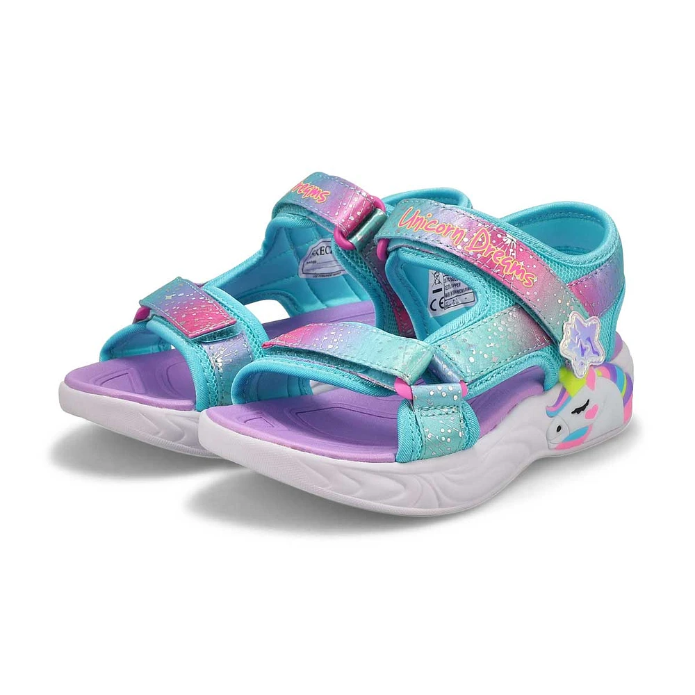 Girl's Unicorn Dreams Sandal - Print Multi