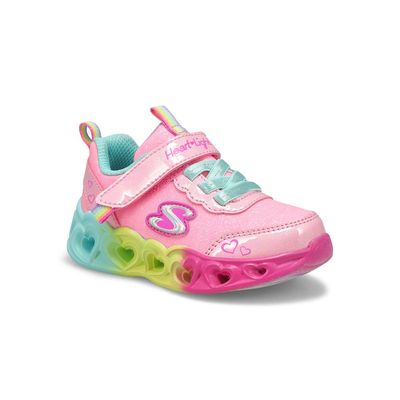 Infants' G Heart Lights Sneaker - Pink/Multi