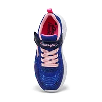 Girls'  Eternal Heart Light Up Sneaker - Navy/Mult