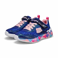 Girls'  Eternal Heart Light Up Sneaker - Navy/Mult