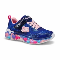 Girls'  Eternal Heart Light Up Sneaker - Navy/Mult