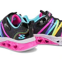 Girls' Flutter Heart LIghts Rainbow Bestie Sneaker