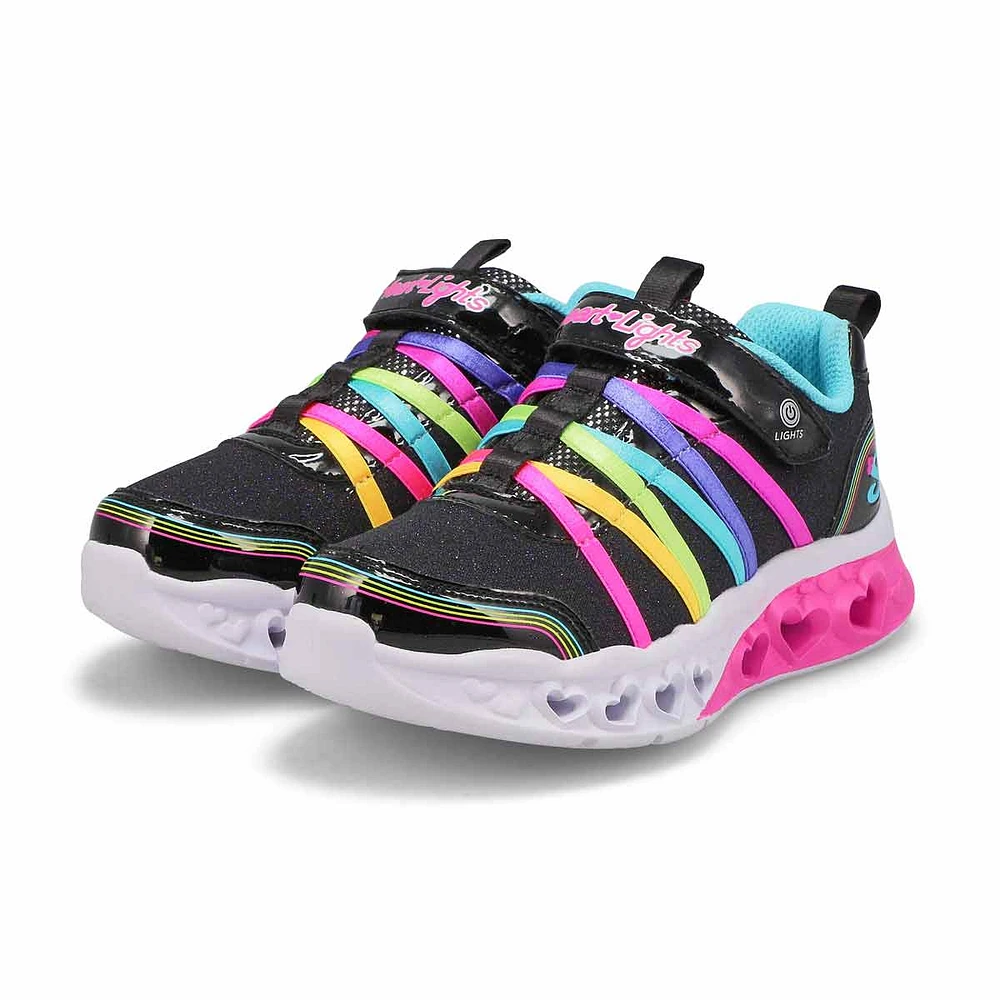 Girls' Flutter Heart LIghts Rainbow Bestie Sneaker