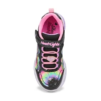 Girls' Flutter Heart Lights Groovy Swirl Sneaker 