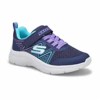 Girls' Microspec Plus Swirl Sweet Sneaker - Navy/M