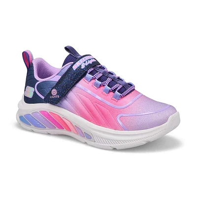 Girls'  Rainbow Cruisers Light Up Sneaker - Navy/M