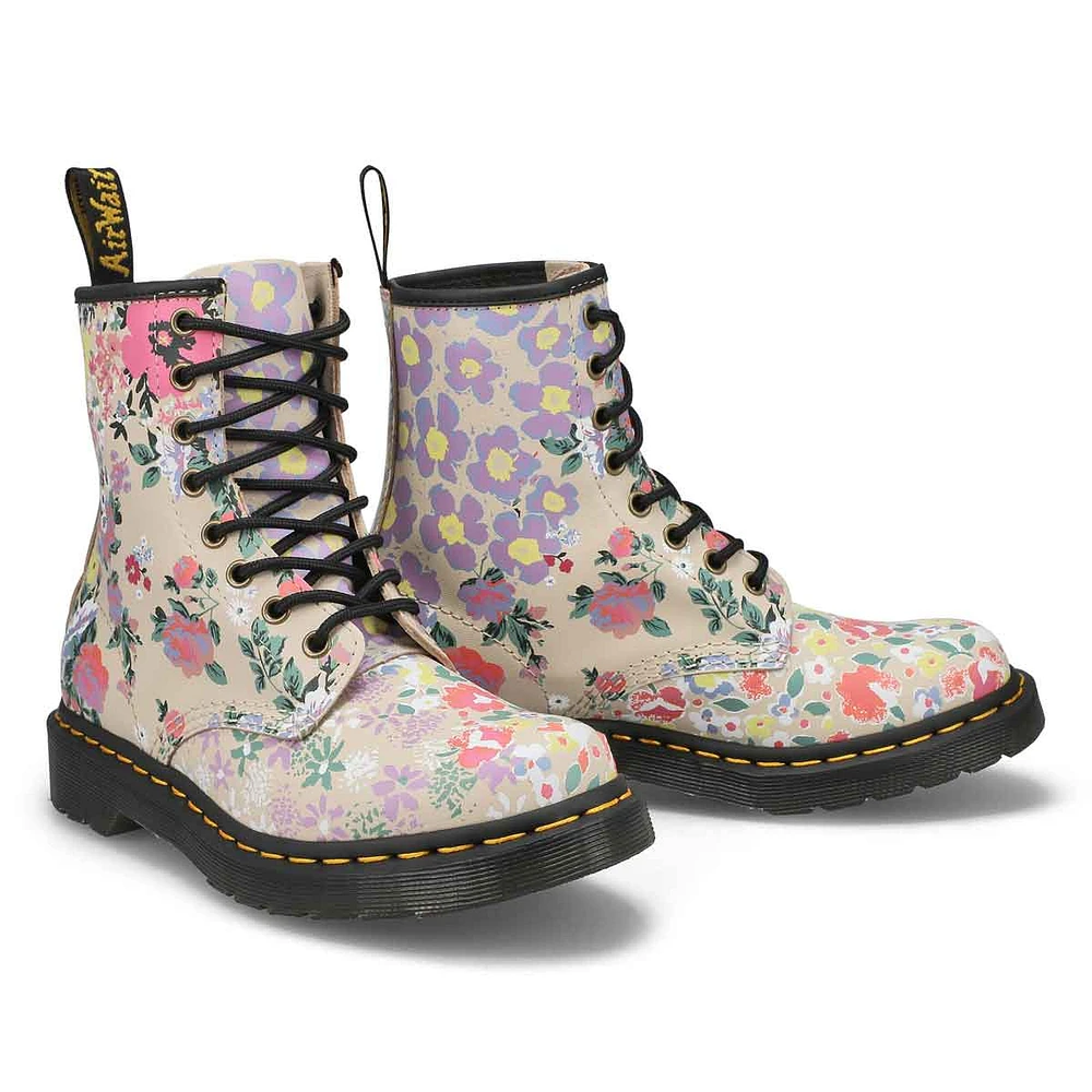 Women's 1460 Pascal Floral Mash Up 8-Eye Combat Bo