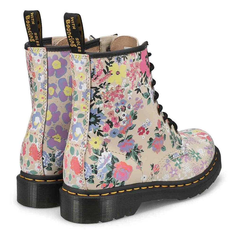 Women's 1460 Pascal Floral Mash Up 8-Eye Combat Bo