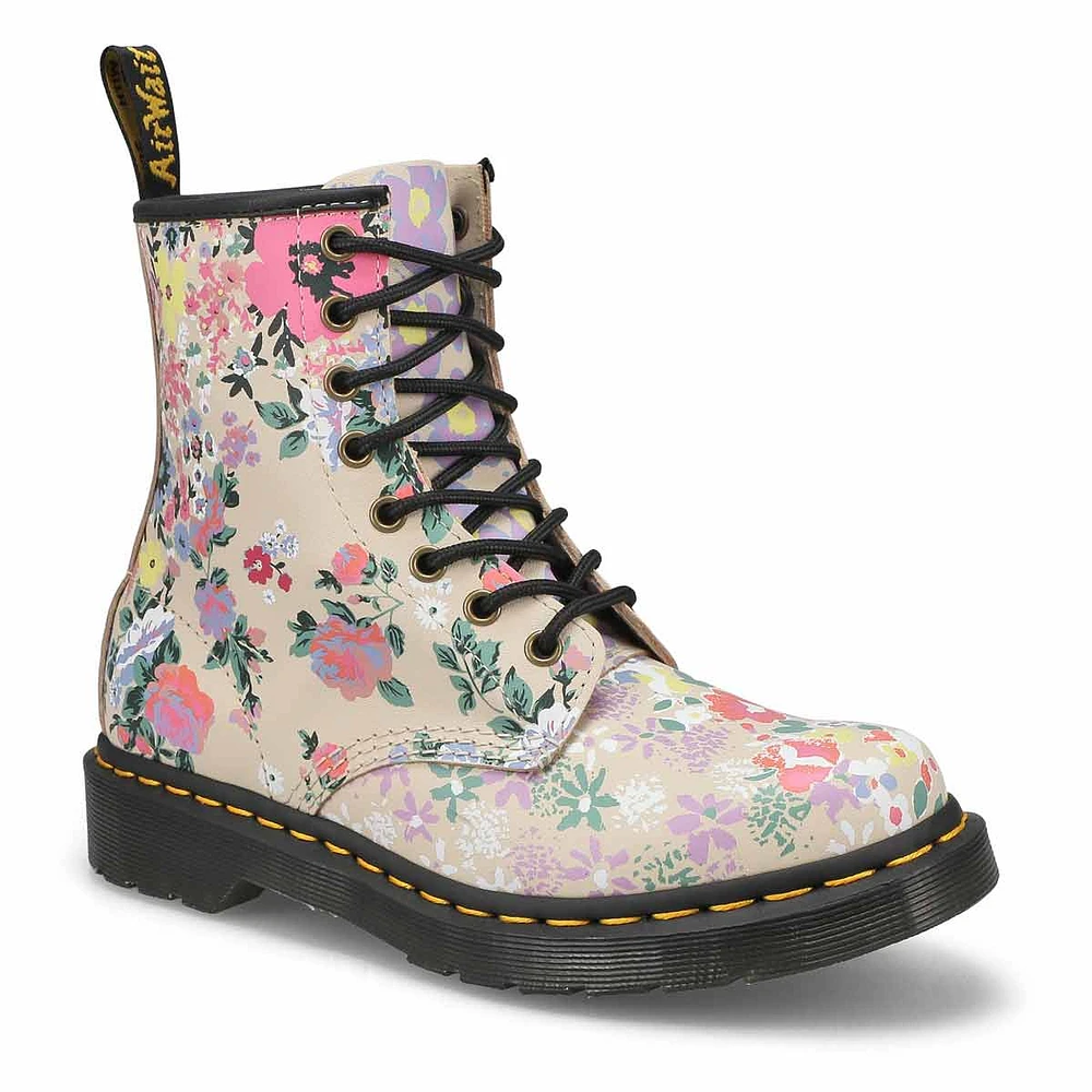 Women's 1460 Pascal Floral Mash Up 8-Eye Combat Bo