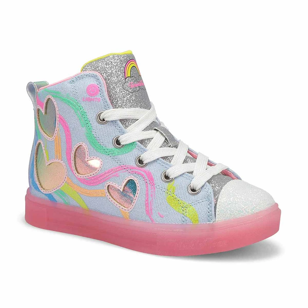 Skechers Girls' Twinkle Sparks Ice Princess Hi-Top Sneaker