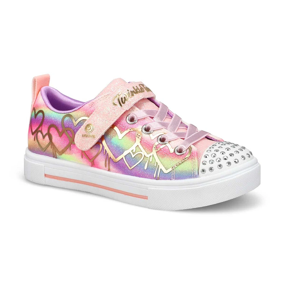 Girls' Twinkle Sparks Ombre Love Light Up Sneaker