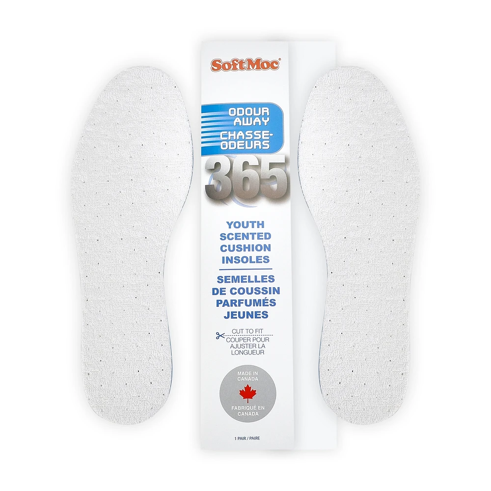 Kids' 365 Odor Away Insoles - White