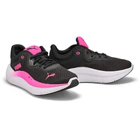 Women's Softride Pro Lace Up Sneaker - Black/White