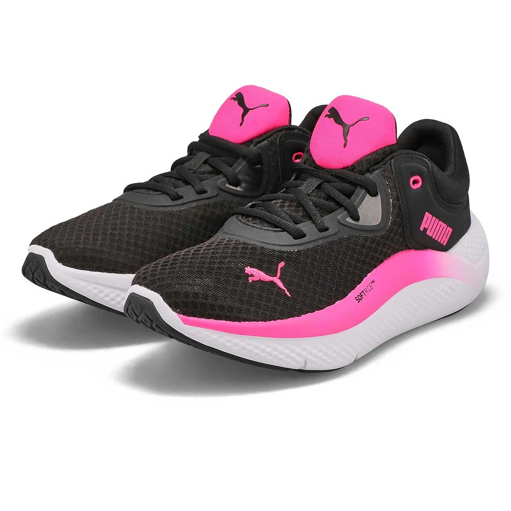 Women's Softride Pro Lace Up Sneaker - Black/White