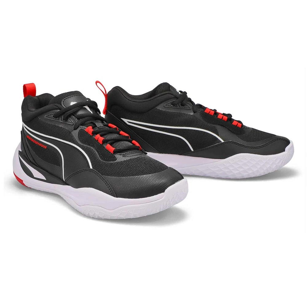 Mens' Playmaker Pro Lace Up Sneaker - Black