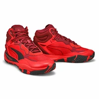 Men's Playmaker Pro Mid Sneaker- Red