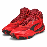 Men's Playmaker Pro Mid Sneaker- Red