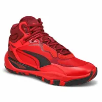 Men's Playmaker Pro Mid Sneaker- Red