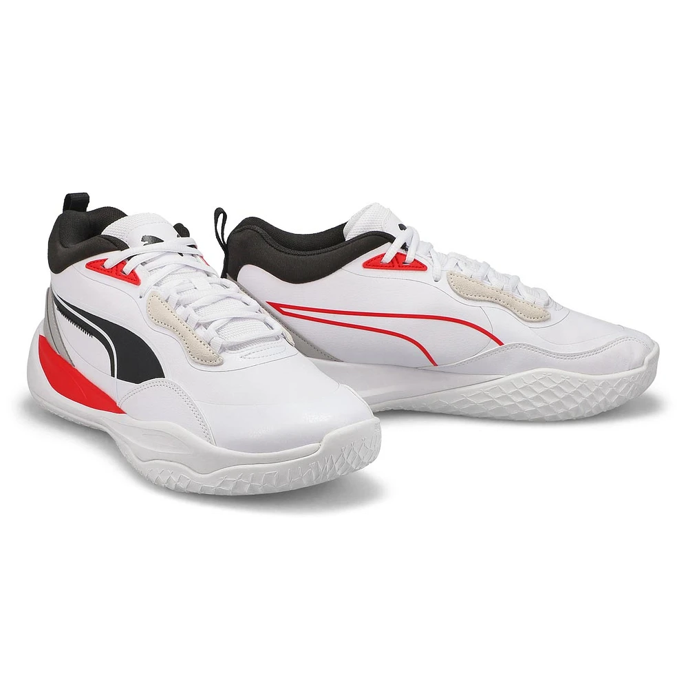 Men's Playmaker Pro Lo Plus Sneaker - White/Red