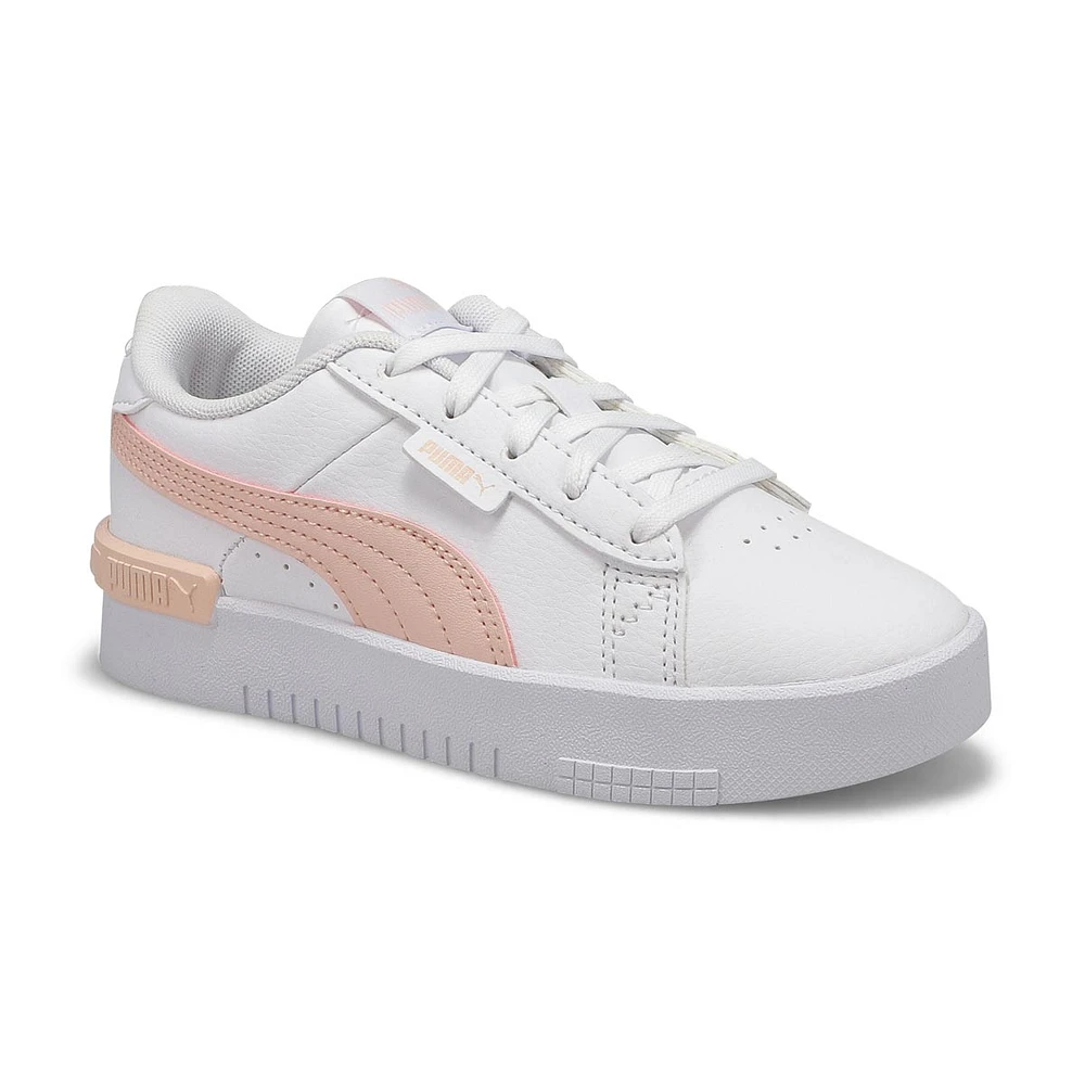 Girls' Puma Jada PS Sneaker - White/Silver